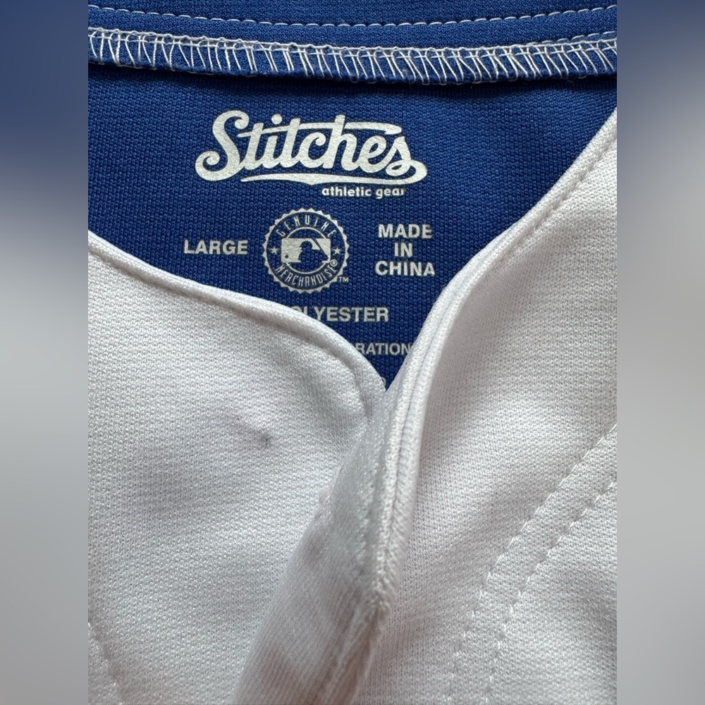 Stitches Pistons Kids Jersey - Red, Blue, White size large - Picture 3 of 6